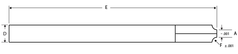 MITGI standard micro corner rounding end mill.